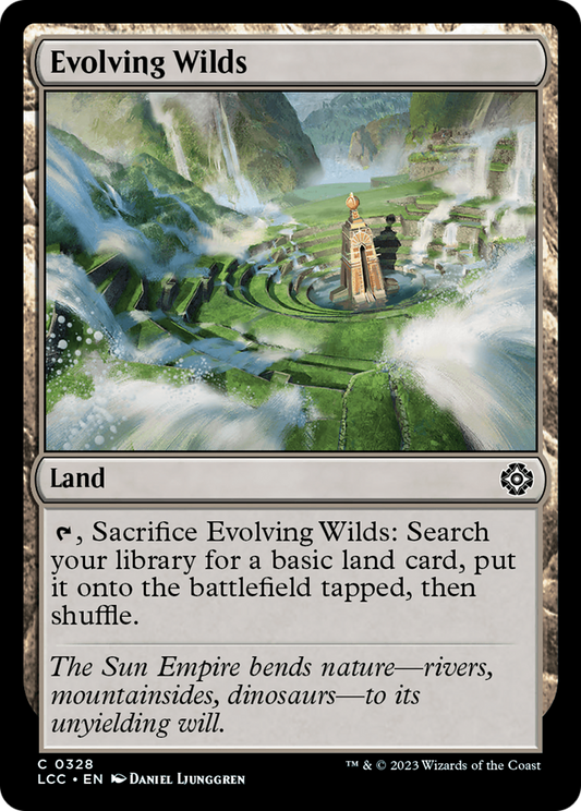 Evolving Wilds (LCC-328) - The Lost Caverns of Ixalan Commander - Premium MTG Single from Wizards of the Coast - Just $0.08! Shop now at Game Crave Tournament Store