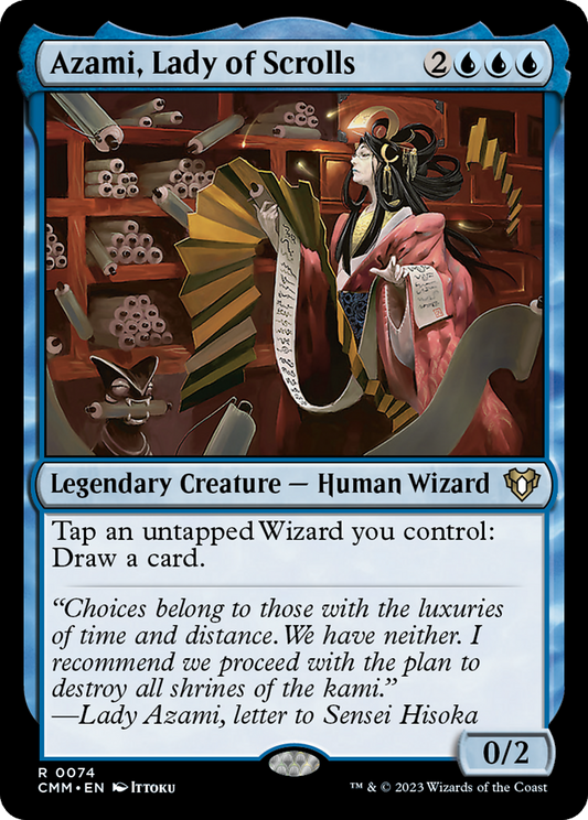 Azami, Lady of Scrolls (CMM-074) - Commander Masters - Premium MTG Single from Wizards of the Coast - Just $0.08! Shop now at Game Crave Tournament Store