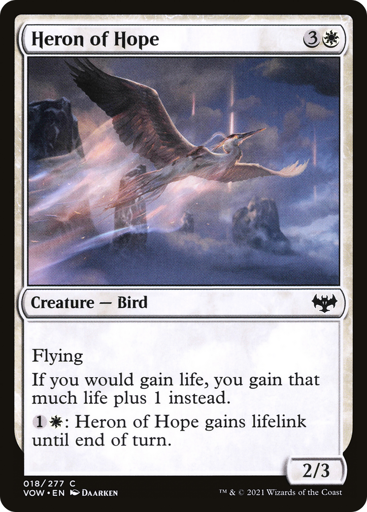 Heron of Hope (VOW-018) - Innistrad: Crimson Vow - Premium MTG Single from Wizards of the Coast - Just $0.08! Shop now at Game Crave Tournament Store