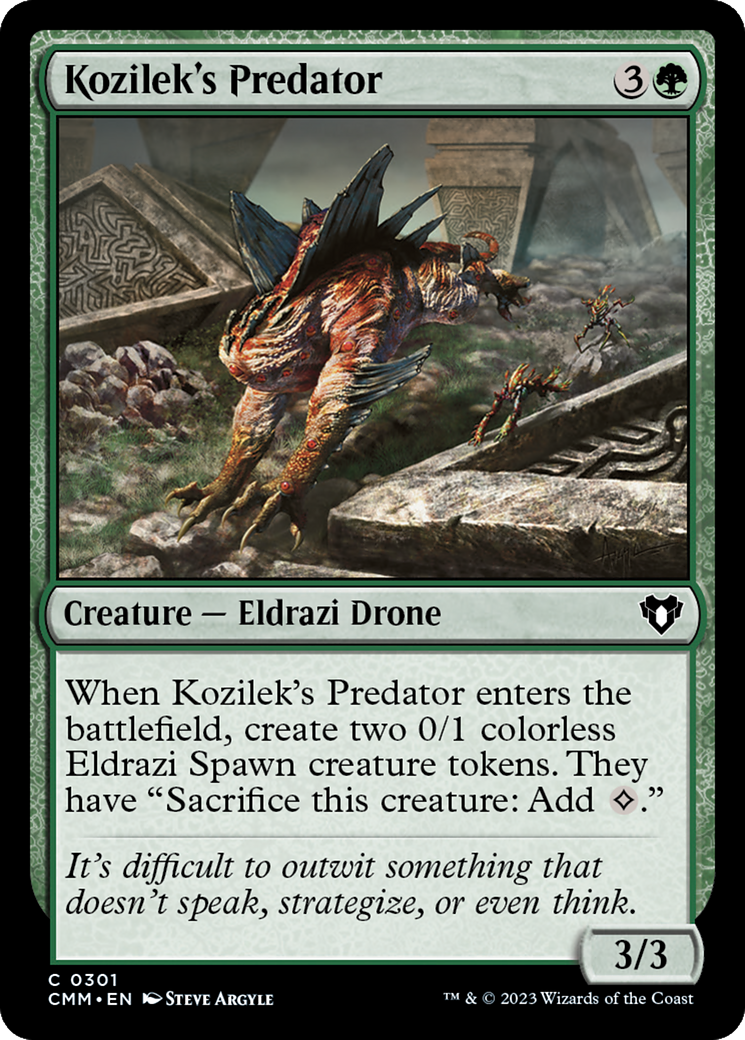 Kozilek's Predator (CMM-301) - Commander Masters Foil - Premium MTG Single from Wizards of the Coast - Just $0.08! Shop now at Game Crave Tournament Store