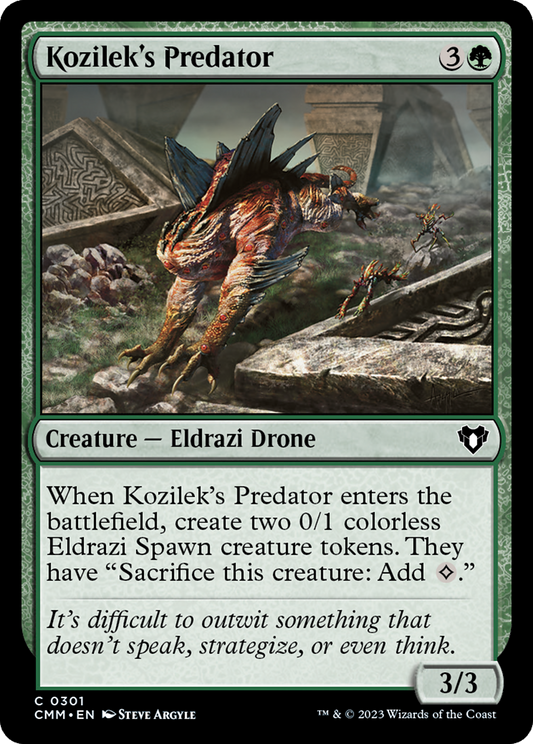 Kozilek's Predator (CMM-301) - Commander Masters Foil - Premium MTG Single from Wizards of the Coast - Just $0.08! Shop now at Game Crave Tournament Store