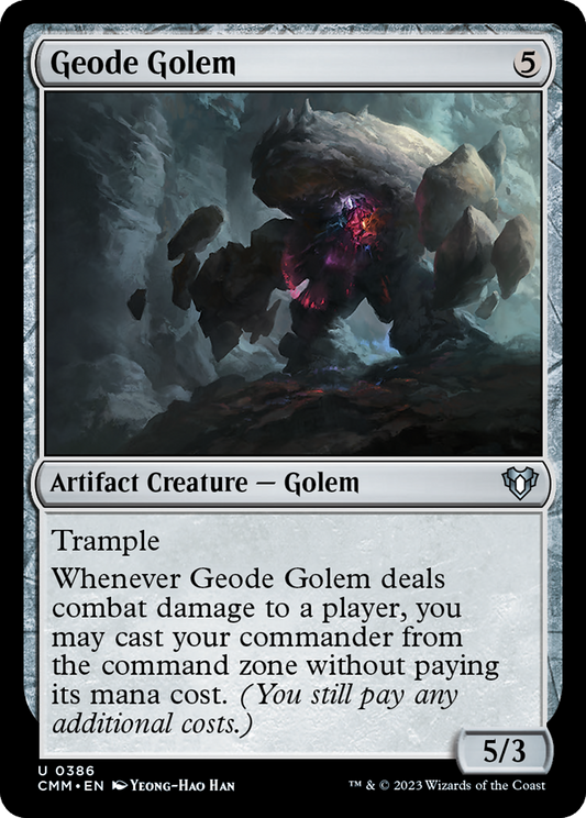 Geode Golem (CMM-386) - Commander Masters - Premium MTG Single from Wizards of the Coast - Just $0.08! Shop now at Game Crave Tournament Store