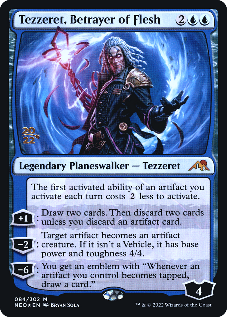 Tezzeret, Betrayer of Flesh (PNEO-84S) - Kamigawa: Neon Dynasty Promos Foil - Premium MTG Single from Wizards of the Coast - Just $1.82! Shop now at Game Crave Tournament Store