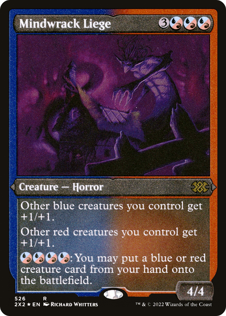 Mindwrack Liege (2X2-526) - Double Masters 2022 Etched Foil - Premium MTG Single from Wizards of the Coast - Just $0.13! Shop now at Game Crave Tournament Store
