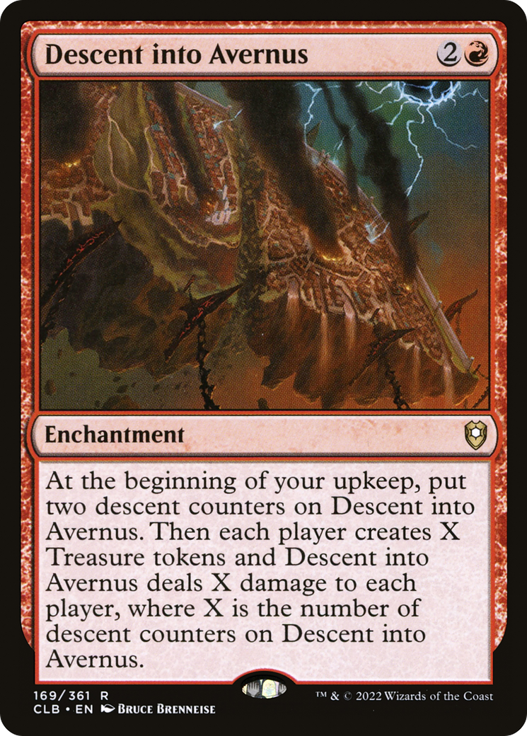 Descent into Avernus (CLB-169) - Commander Legends: Battle for Baldur's Gate - Premium MTG Single from Wizards of the Coast - Just $1.23! Shop now at Game Crave Tournament Store