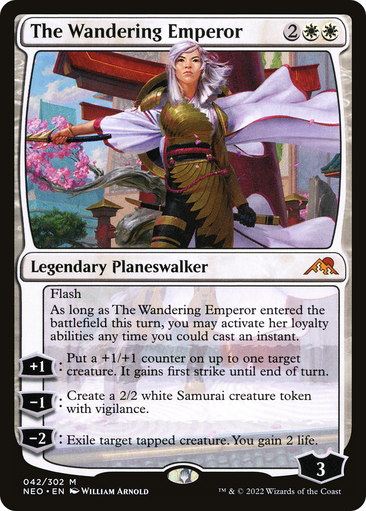 The Wandering Emperor (NEO-042) - Kamigawa: Neon Dynasty Foil - Premium MTG Single from Wizards of the Coast - Just $1.54! Shop now at Game Crave Tournament Store