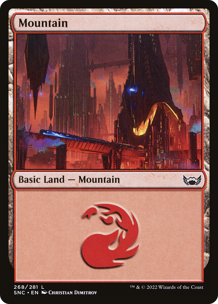 Mountain (SNC-268) - Streets of New Capenna Foil - Premium MTG Single from Wizards of the Coast - Just $0.08! Shop now at Game Crave Tournament Store