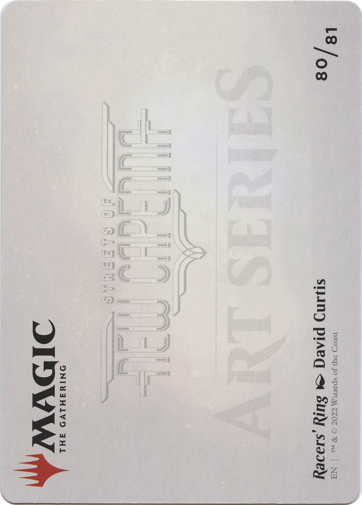 Racers' Ring // Racers' Ring (ASNC-080) - New Capenna Art Series (Borderless) - Premium MTG Single from Wizards of the Coast - Just $0! Shop now at Game Crave Tournament Store