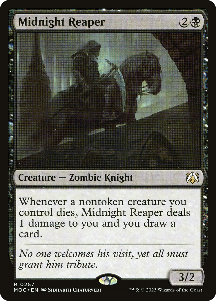 Midnight Reaper (MOC-257) - March of the Machine Commander - Premium MTG Single from Wizards of the Coast - Just $0.08! Shop now at Game Crave Tournament Store