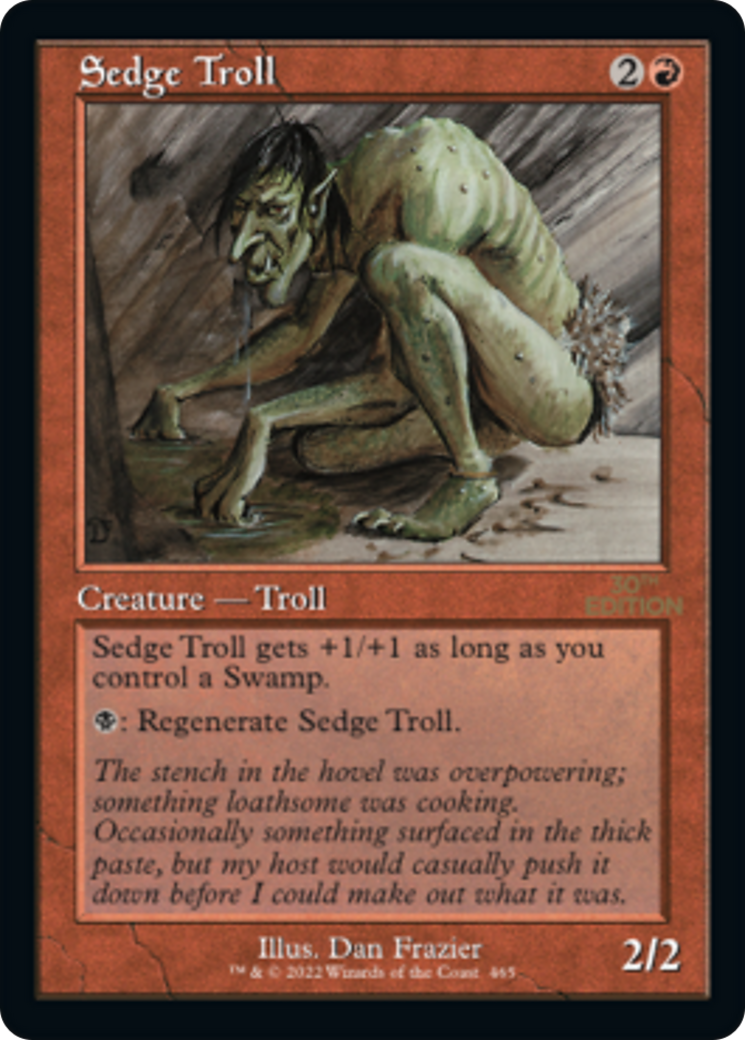 Sedge Troll (30A-465) - 30th Anniversary Edition - Premium MTG Single from Wizards of the Coast - Just $0.08! Shop now at Game Crave Tournament Store