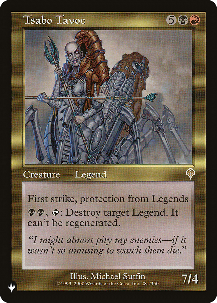 Tsabo Tavoc (PLIST-877) - The List - Premium MTG Single from Wizards of the Coast - Just $0.50! Shop now at Game Crave Tournament Store