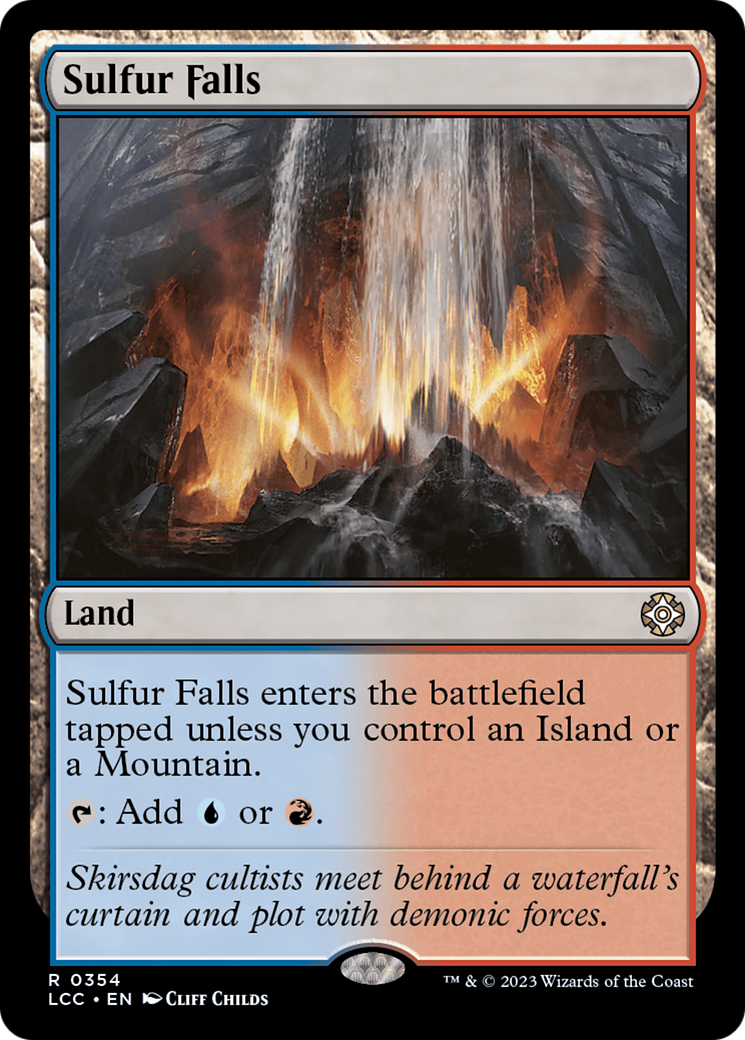 Sulfur Falls (LCC-354) - The Lost Caverns of Ixalan Commander - Premium MTG Single from Wizards of the Coast - Just $0.08! Shop now at Game Crave Tournament Store