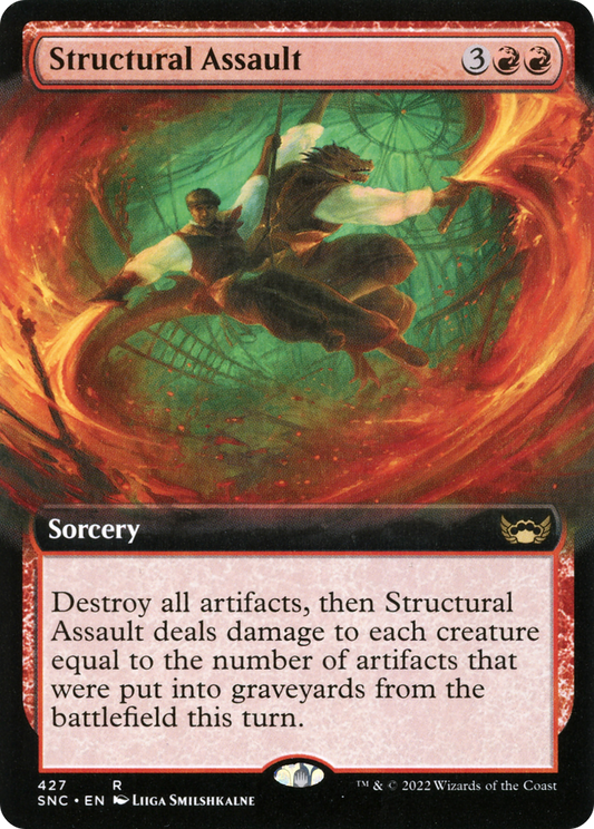 Structural Assault (SNC-427) - Streets of New Capenna: (Extended Art) Foil - Premium MTG Single from Wizards of the Coast - Just $0.08! Shop now at Game Crave Tournament Store