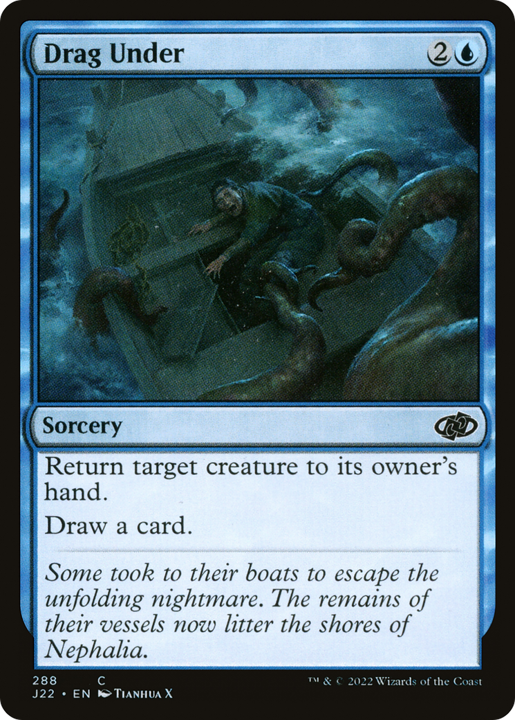 Drag Under (J22-288) - Jumpstart 2022 - Premium MTG Single from Wizards of the Coast - Just $0.08! Shop now at Game Crave Tournament Store