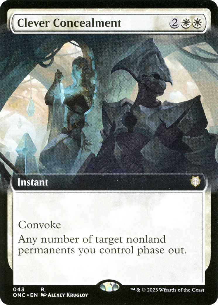 Clever Concealment (ONC-043) - Phyrexia: All Will Be One Commander: (Extended Art) - Premium MTG Single from Wizards of the Coast - Just $4.52! Shop now at Game Crave Tournament Store