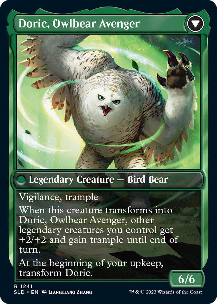 Doric, Nature's Warden // Doric, Owlbear Avenger (SLD-1241) - Secret Lair Drop Foil - Premium MTG Single from Wizards of the Coast - Just $7.15! Shop now at Game Crave Tournament Store