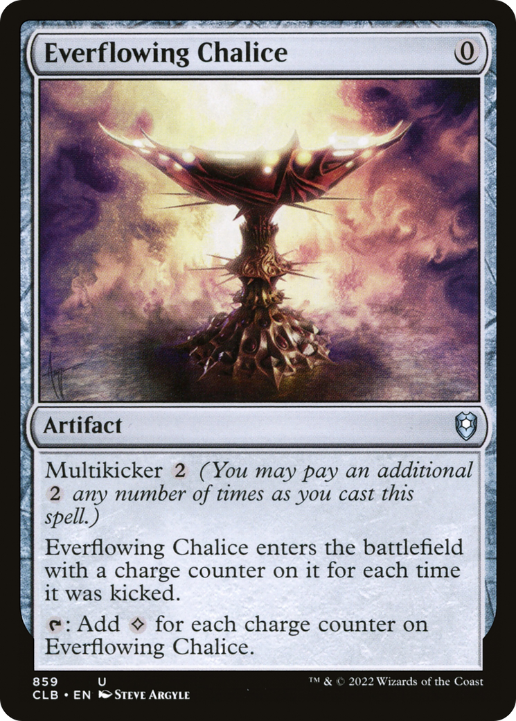 Everflowing Chalice (CLB-859) - Commander Legends: Battle for Baldur's Gate - Premium MTG Single from Wizards of the Coast - Just $0.30! Shop now at Game Crave Tournament Store