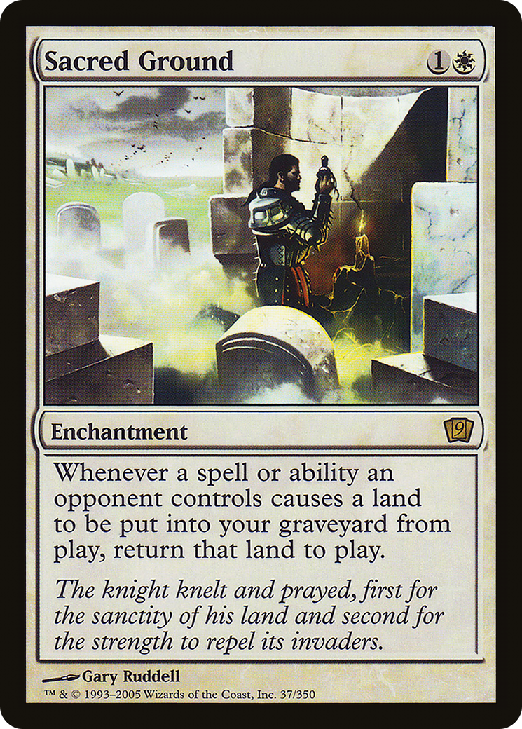 Sacred Ground (9ED-37★) - Ninth Edition Foil - Premium MTG Single from Wizards of the Coast - Just $3.06! Shop now at Game Crave Tournament Store