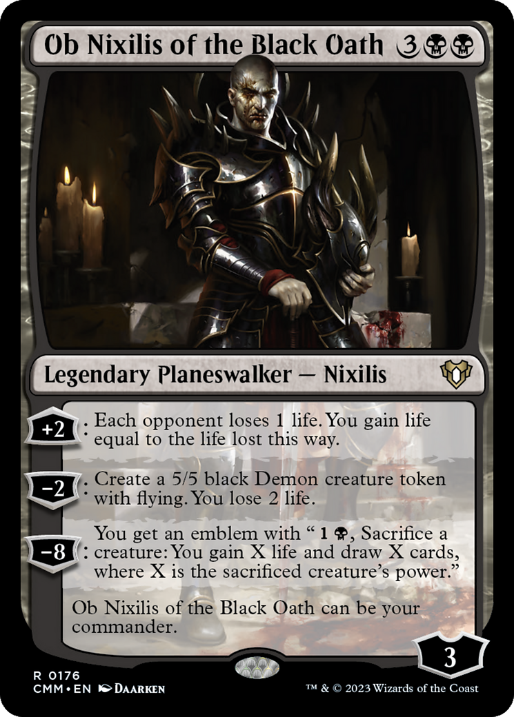 Ob Nixilis of the Black Oath (CMM-176) - Commander Masters - Premium MTG Single from Wizards of the Coast - Just $0.11! Shop now at Game Crave Tournament Store