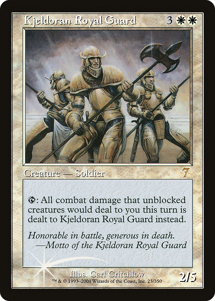 Kjeldoran Royal Guard (7ED-23★) - Seventh Edition Foil - Premium MTG Single from Wizards of the Coast - Just $0.72! Shop now at Game Crave Tournament Store