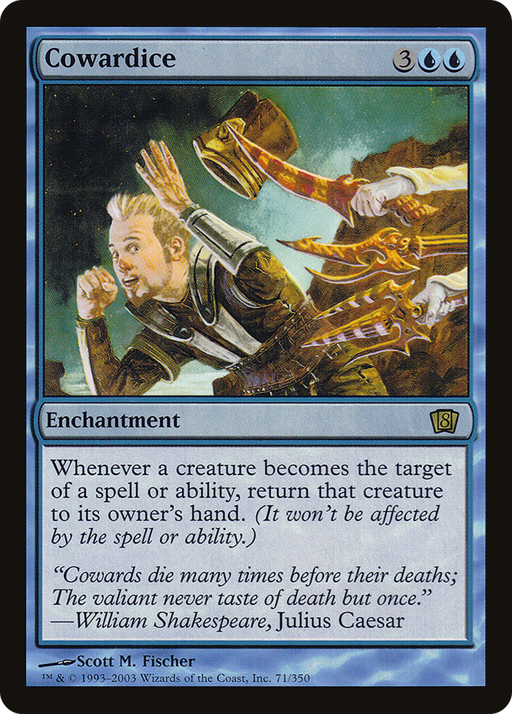 Cowardice (8ED-71★) - Eighth Edition Foil - Premium MTG Single from Wizards of the Coast - Just $0.70! Shop now at Game Crave Tournament Store