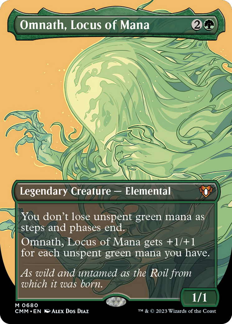 Omnath, Locus of Mana (CMM-680) - Commander Masters (Borderless) - Premium MTG Single from Wizards of the Coast - Just $0.91! Shop now at Game Crave Tournament Store