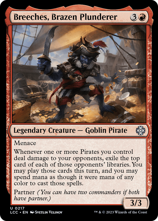 Breeches, Brazen Plunderer (LCC-217) - The Lost Caverns of Ixalan Commander - Premium MTG Single from Wizards of the Coast - Just $0.08! Shop now at Game Crave Tournament Store