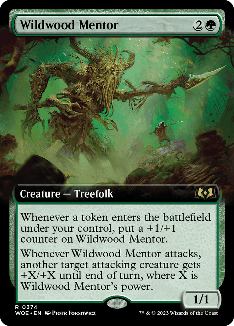 Wildwood Mentor (WOE-374) - Wilds of Eldraine: (Extended Art) - Premium MTG Single from Wizards of the Coast - Just $0.17! Shop now at Game Crave Tournament Store