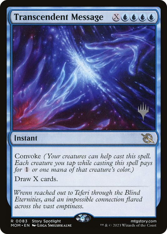 Transcendent Message (PMOM-83P) - March of the Machine Promos - Premium MTG Single from Wizards of the Coast - Just $0.09! Shop now at Game Crave Tournament Store