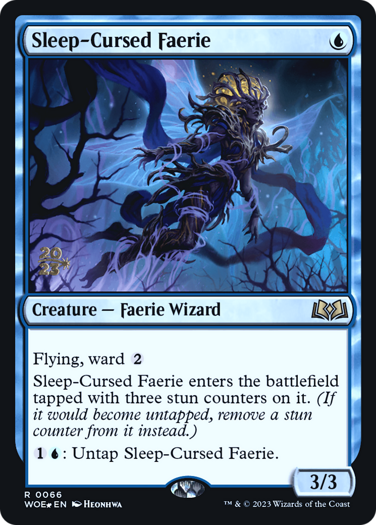 Sleep-Cursed Faerie (PWOE-66S) - Wilds of Eldraine Promos Foil - Premium MTG Single from Wizards of the Coast - Just $0.22! Shop now at Game Crave Tournament Store