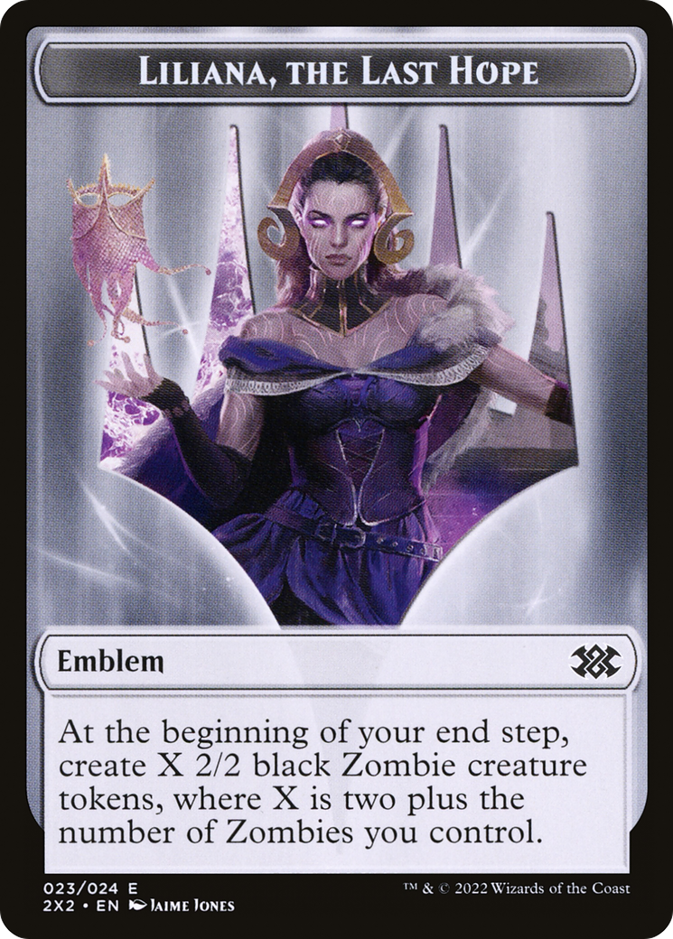 Liliana, the Last Hope Emblem (T2X2-023) - Double Masters 2022 Tokens - Premium MTG Single from Wizards of the Coast - Just $0! Shop now at Game Crave Tournament Store