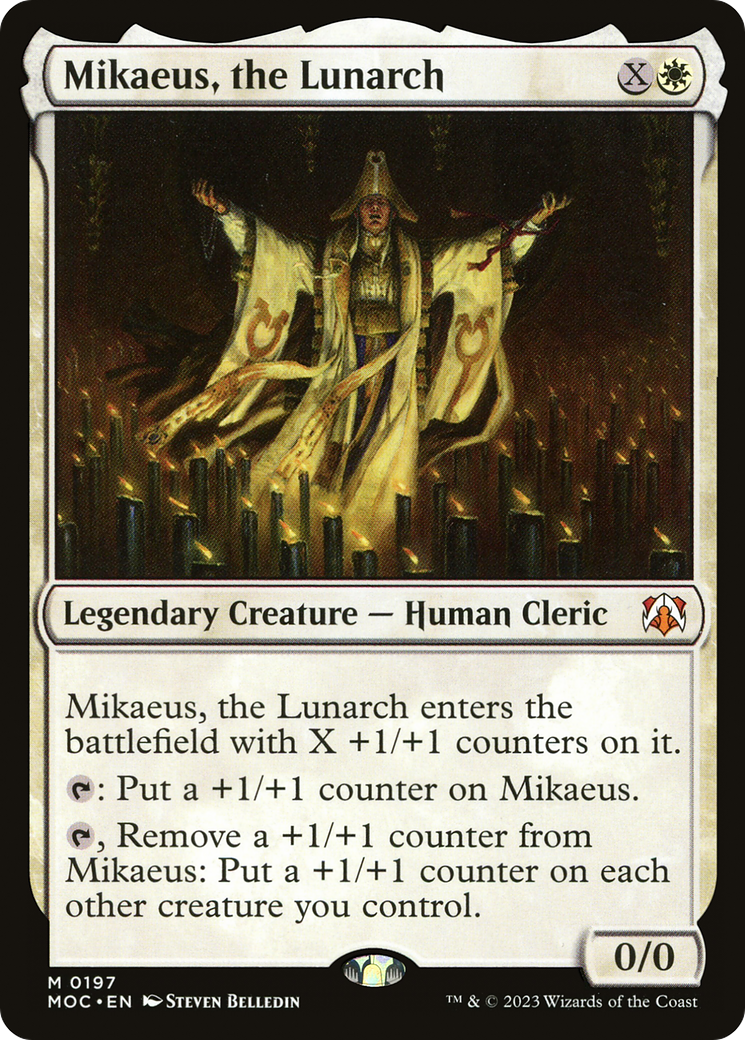 Mikaeus, the Lunarch (MOC-197) - March of the Machine Commander - Premium MTG Single from Wizards of the Coast - Just $0.12! Shop now at Game Crave Tournament Store