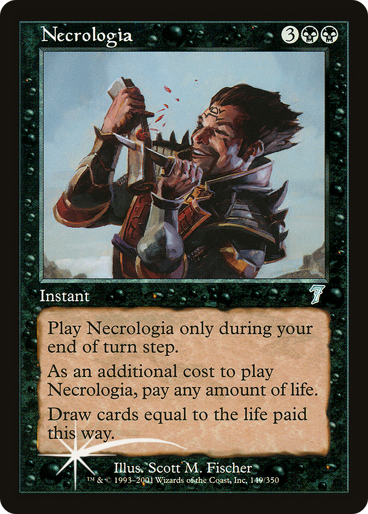 Necrologia (7ED-149★) - Seventh Edition Foil - Premium MTG Single from Wizards of the Coast - Just $9.25! Shop now at Game Crave Tournament Store