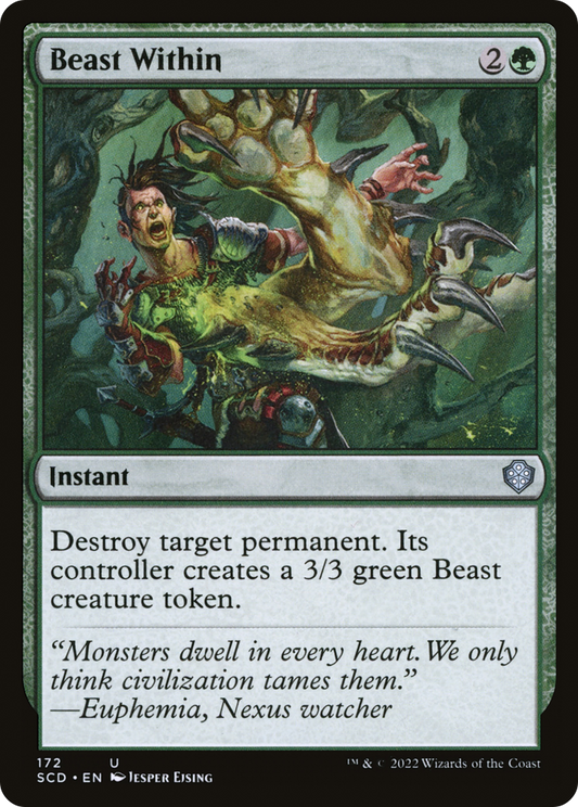 Beast Within (SCD-172) - Starter Commander Decks - Premium MTG Single from Wizards of the Coast - Just $0.22! Shop now at Game Crave Tournament Store