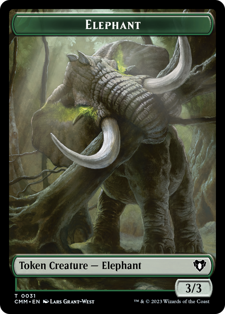 Elephant (TCMM-031) - Commander Masters Tokens Foil - Premium MTG Single from Wizards of the Coast - Just $0! Shop now at Game Crave Tournament Store