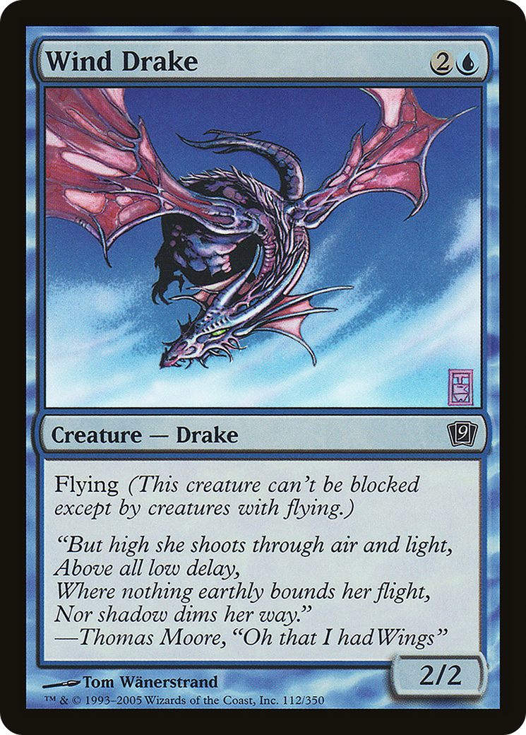 Wind Drake (9ED-112★) - Ninth Edition Foil - Premium MTG Single from Wizards of the Coast - Just $0.08! Shop now at Game Crave Tournament Store