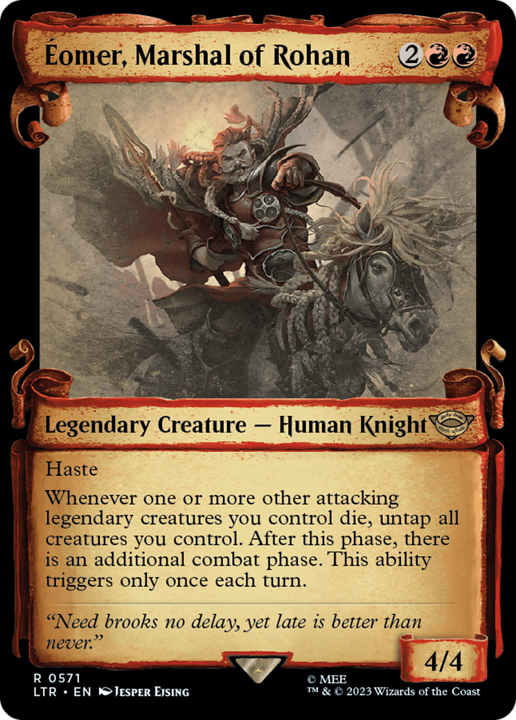 Éomer, Marshal of Rohan (LTR-571) - The Lord of the Rings: Tales of Middle-earth: (Showcase) - Premium MTG Single from Wizards of the Coast - Just $0.58! Shop now at Game Crave Tournament Store