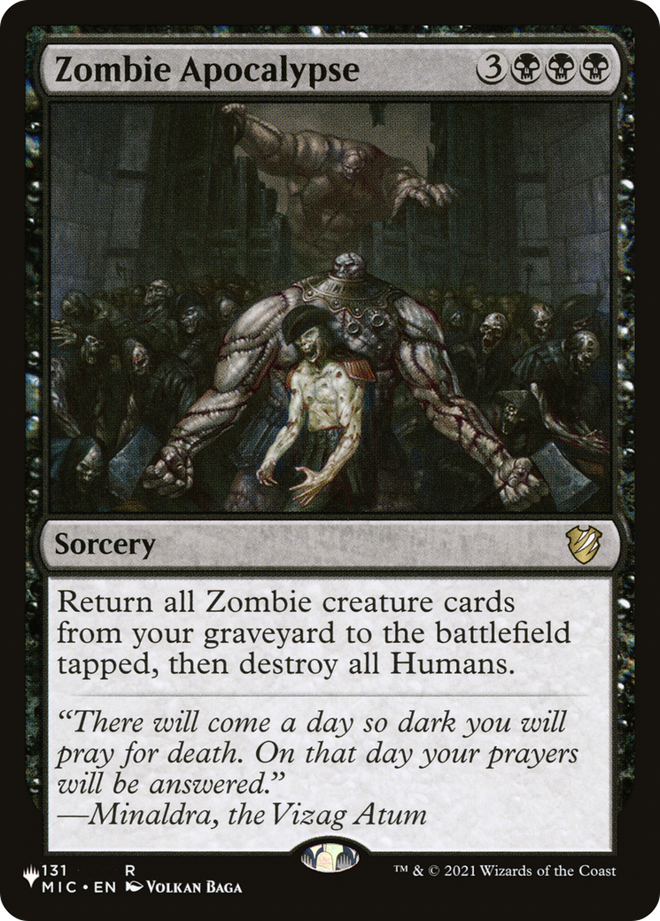 Zombie Apocalypse (PLIST-1198) - The List - Premium MTG Single from Wizards of the Coast - Just $0.08! Shop now at Game Crave Tournament Store