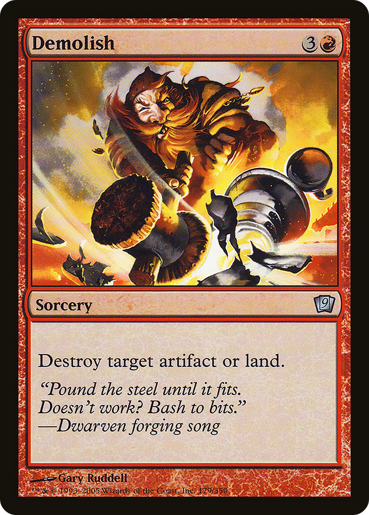 Demolish (9ED-179★) - Ninth Edition Foil - Premium MTG Single from Wizards of the Coast - Just $0.30! Shop now at Game Crave Tournament Store