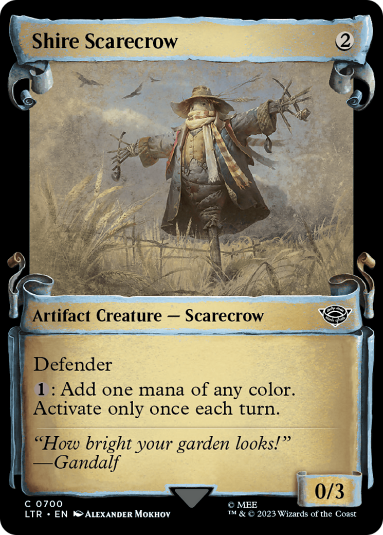 Shire Scarecrow (LTR-700) - The Lord of the Rings: Tales of Middle-earth: (Showcase) Foil - Premium MTG Single from Wizards of the Coast - Just $0.25! Shop now at Game Crave Tournament Store