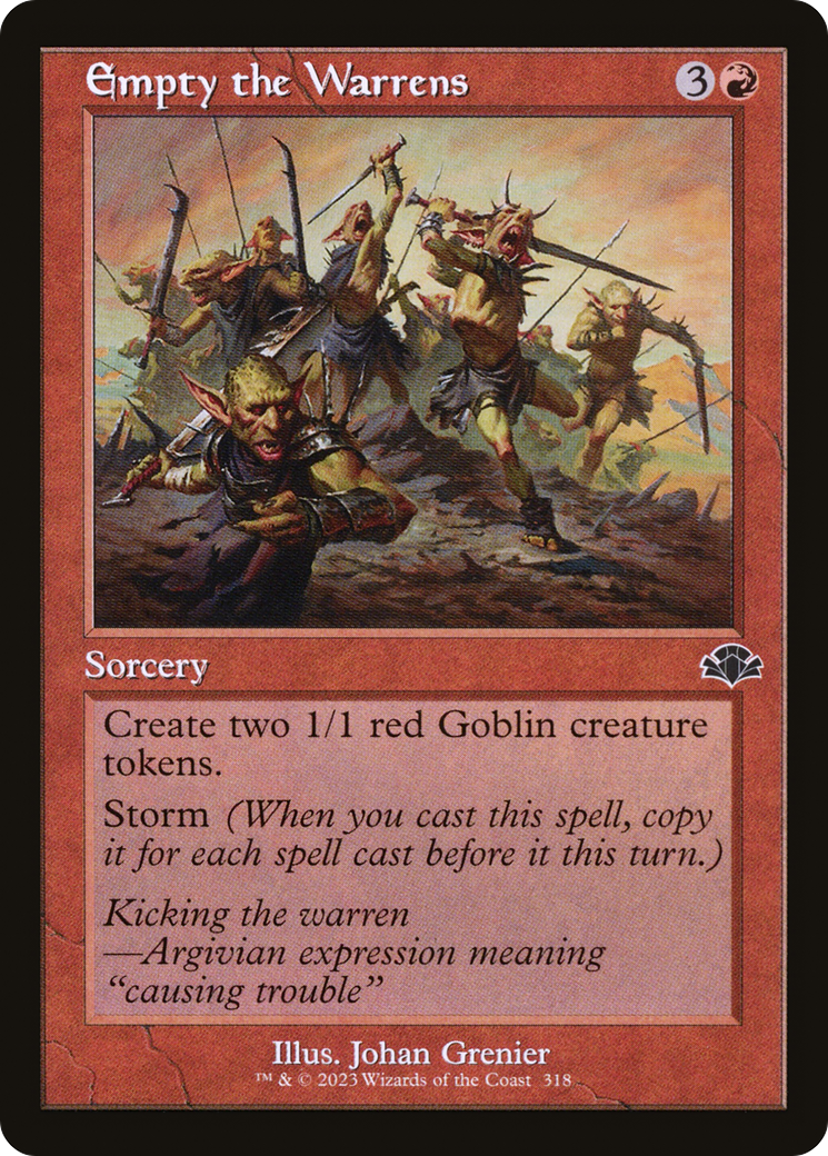 Empty the Warrens (DMR-318) - Dominaria Remastered - Premium MTG Single from Wizards of the Coast - Just $0.25! Shop now at Game Crave Tournament Store