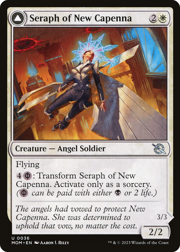 Seraph of New Capenna // Seraph of New Phyrexia (MOM-036) - March of the Machine Foil - Premium MTG Single from Wizards of the Coast - Just $0.08! Shop now at Game Crave Tournament Store