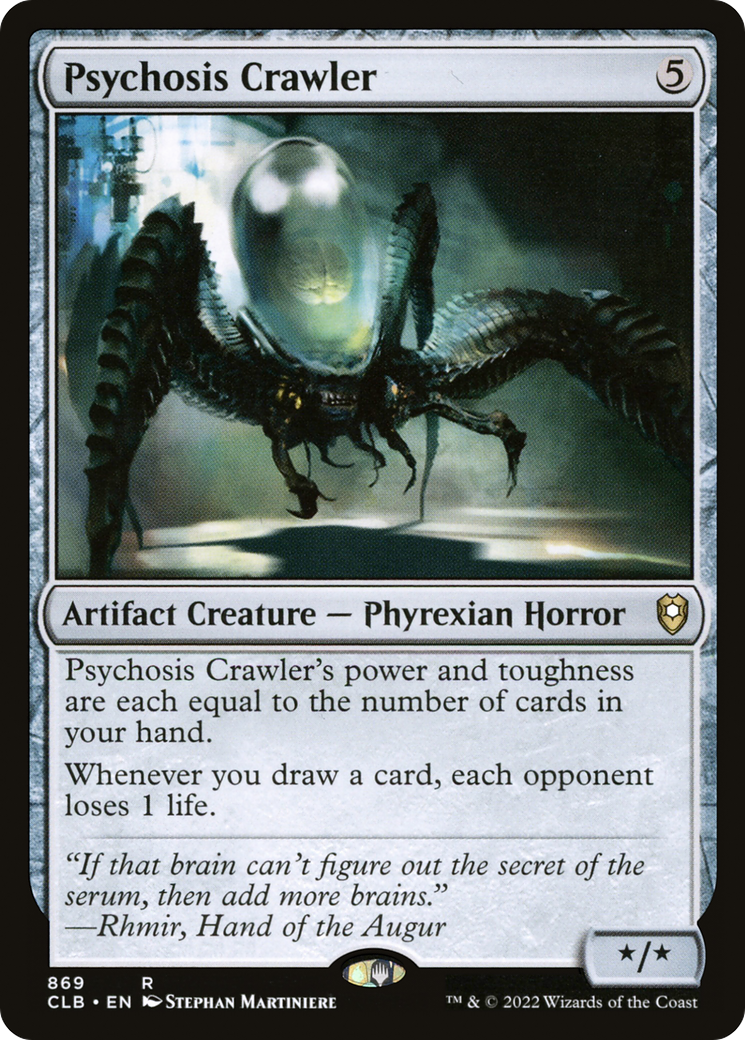 Psychosis Crawler (CLB-869) - Commander Legends: Battle for Baldur's Gate - Premium MTG Single from Wizards of the Coast - Just $0.08! Shop now at Game Crave Tournament Store