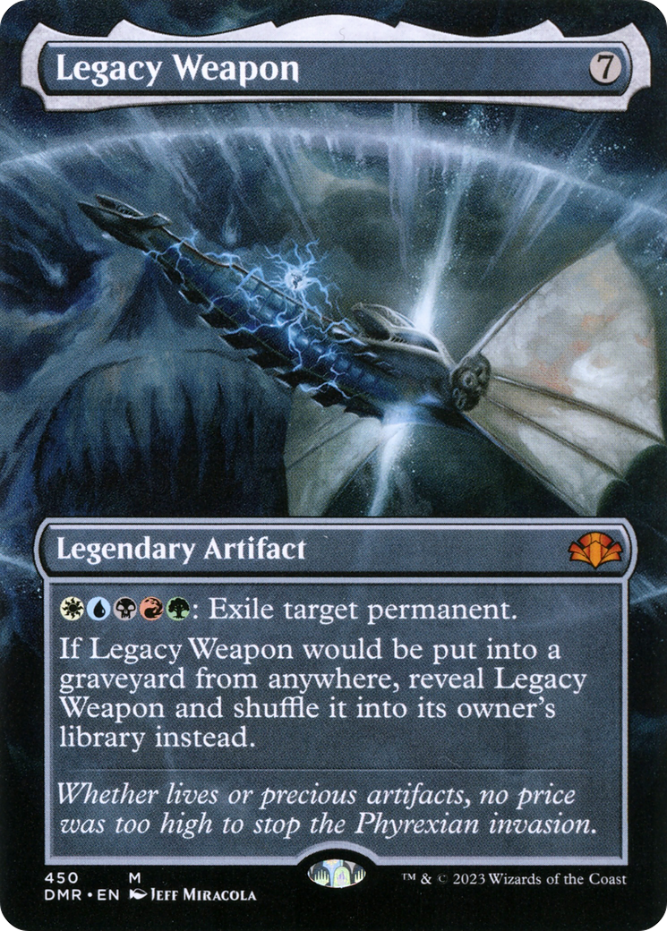 Legacy Weapon (DMR-450) - Dominaria Remastered (Borderless) - Premium MTG Single from Wizards of the Coast - Just $0.09! Shop now at Game Crave Tournament Store
