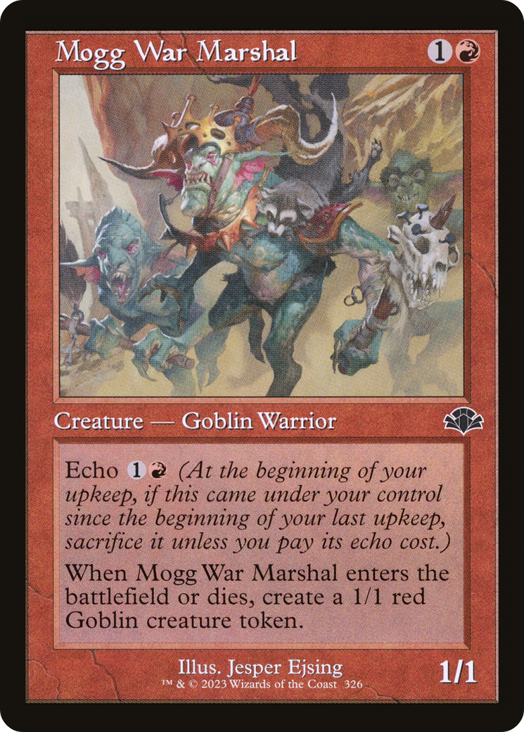 Mogg War Marshal (DMR-326) - Dominaria Remastered Foil - Premium MTG Single from Wizards of the Coast - Just $0.26! Shop now at Game Crave Tournament Store