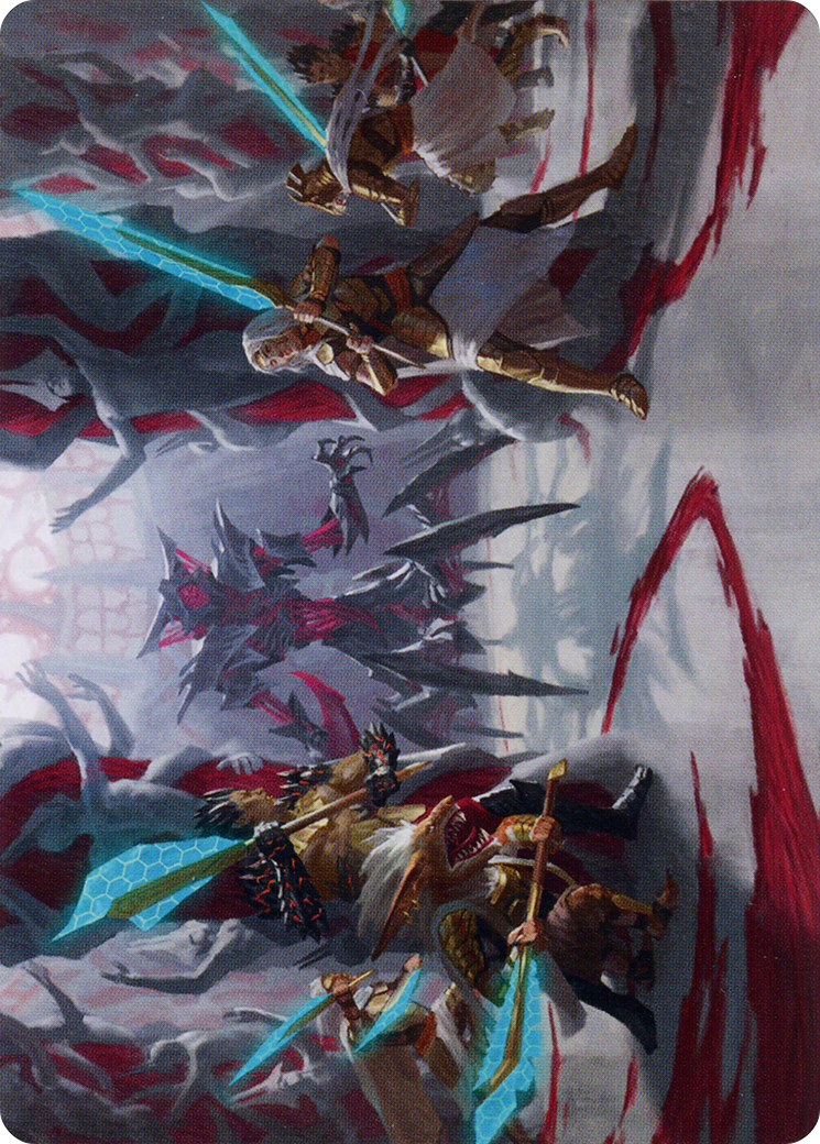 Goldwardens' Gambit // Goldwardens' Gambit (AONE-029) - Phyrexia: All Will Be One Art Series (Borderless) - Premium MTG Single from Wizards of the Coast - Just $0! Shop now at Game Crave Tournament Store