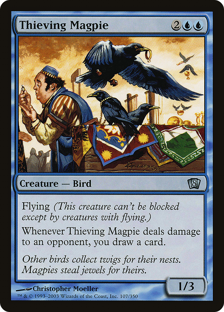 Thieving Magpie (8ED-107★) - Eighth Edition Foil - Premium MTG Single from Wizards of the Coast - Just $0.11! Shop now at Game Crave Tournament Store