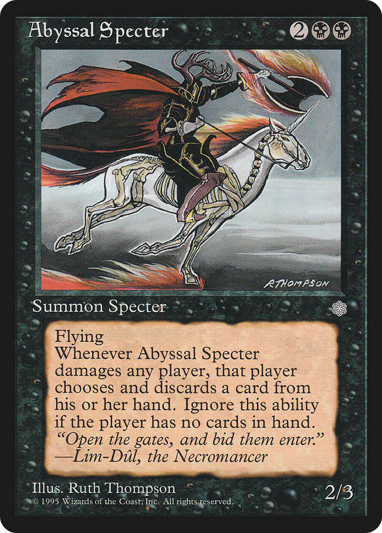 Abyssal Specter (ICE-113) - Ice Age - Premium MTG Single from Wizards of the Coast - Just $0.08! Shop now at Game Crave Tournament Store