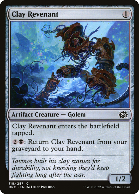 Clay Revenant (BRO-118) - The Brothers' War - Premium MTG Single from Wizards of the Coast - Just $0.08! Shop now at Game Crave Tournament Store