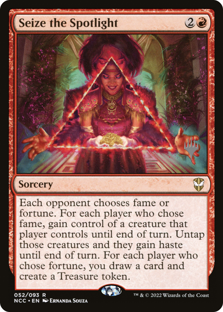 Seize the Spotlight (PNCC-52P) - New Capenna Commander Promos Foil - Premium MTG Single from Wizards of the Coast - Just $5.49! Shop now at Game Crave Tournament Store
